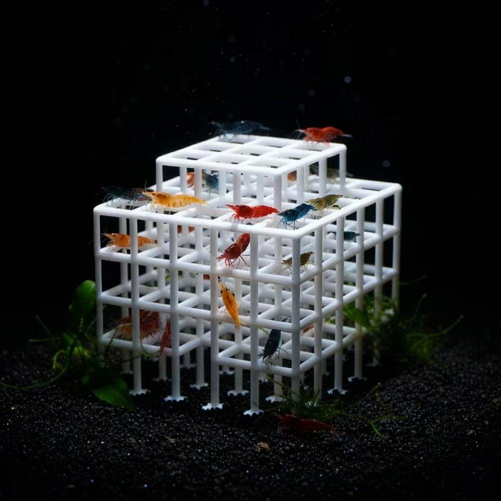 3D Printed Fish Tank Hideout Grid Multi-level Shrimp Hiding Place Aquarium Decoration