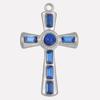 Strass-Accessoires Religiöse Christus-Edelstahl-Anhänger Für Schmuckherstellung Zubehör Kreuz-Anhänger Handgefertigtes Material