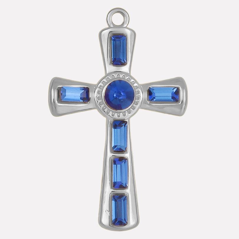 Strass-Accessoires Religiöse Christus-Edelstahl-Anhänger Für Schmuckherstellung Zubehör Kreuz-Anhänger Handgefertigtes Material