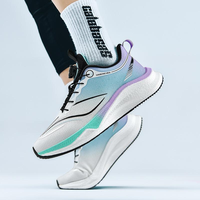 Sneaker Herren Frühjahr 2025 Neuer Trend Leuchtende Laufschuhe Paar Freizeit Weiche Sohle Stoßdämpfung Drehverschluss Laufschuhe