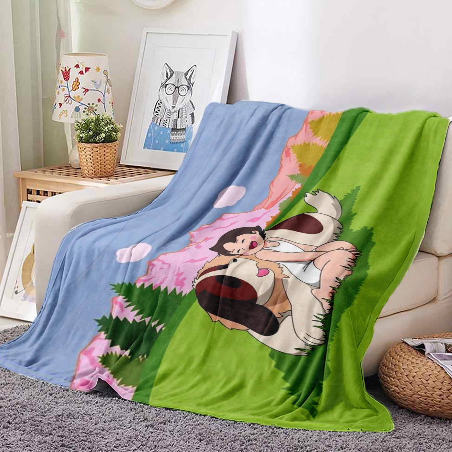 

H-eidi The Ggirl From The Alps Print Flannel Blanket.Sofa,Bedroom Nap Blanket Car,Travel,Camping,Picnic Throw Blanket 75x90cm
