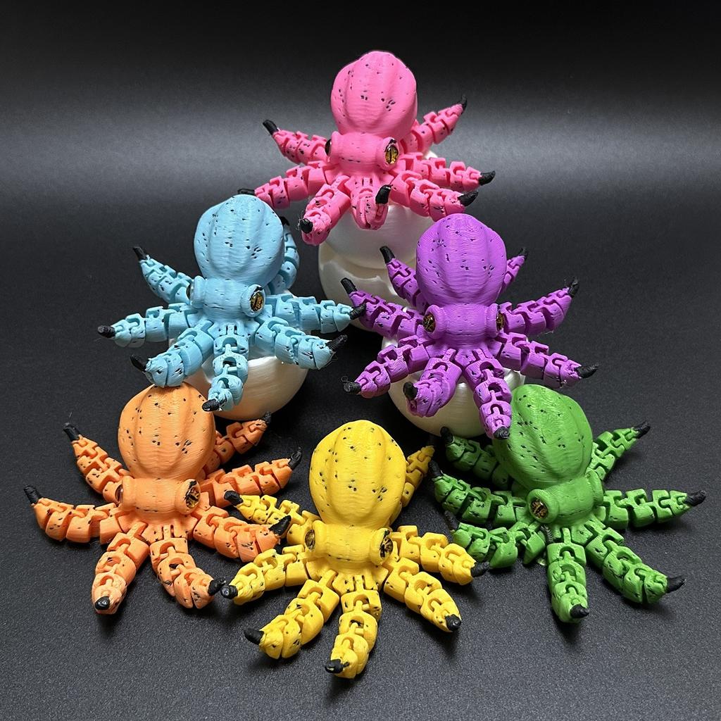 1pc Banana-Inspired Jointed Octopus Car Dashboard Ornament Sculpture, Colorful Car Ornament Collectible, Unique Banana Design