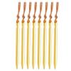 8Pcs Outdoor Aluminium Alloy Trigone Tent Peg Stakes Accessory for Campinggolden