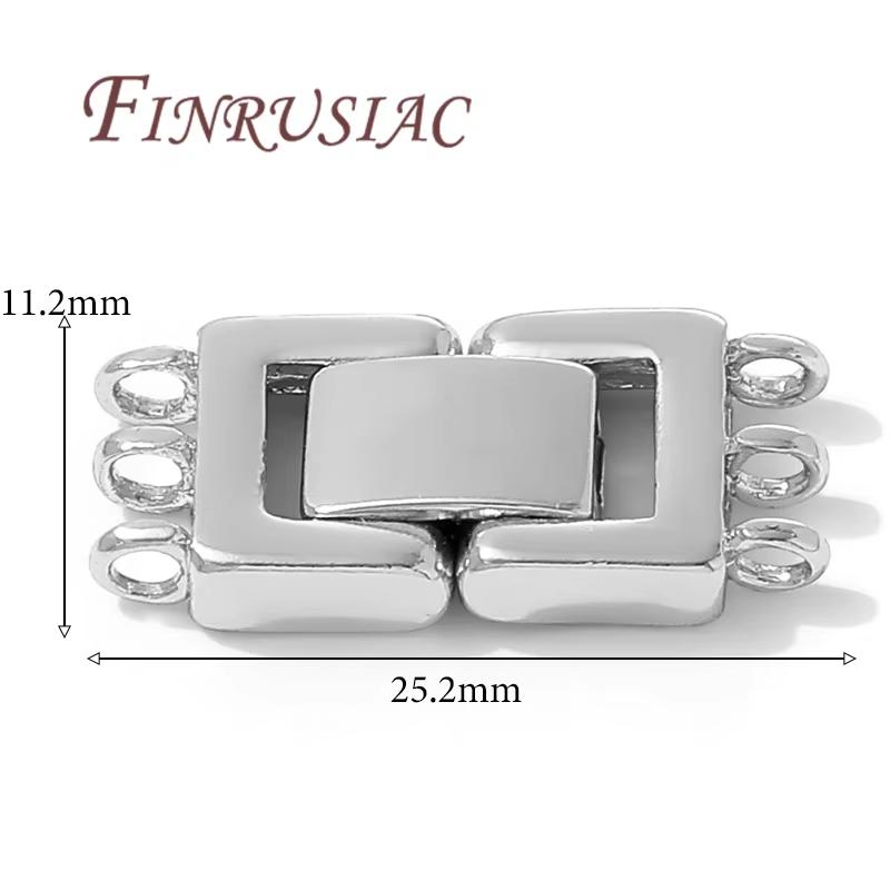 3 Styles 18K Gold Plated Multi-row Pearl Clasps For Necklaces Making,Bracelets Clasp Connectors For Jewelry DIY Accessories