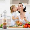 6pcs Airtight Seal Stackable Seasoning Bottle Removable Lids Seasoning Storage Box  for Salt Spices