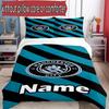 3pcs Duvet Cover Set (1*Duvet Cover + 2*Pillowcase, Without Core), Custom Name Manchester City FC Pattern Bedding Set, Home Bedroom Decor Gift