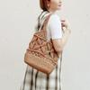 Rootote 1149 Women's Small Shoulder Knit Bag LT Deli Macrame-C (01 Gray)