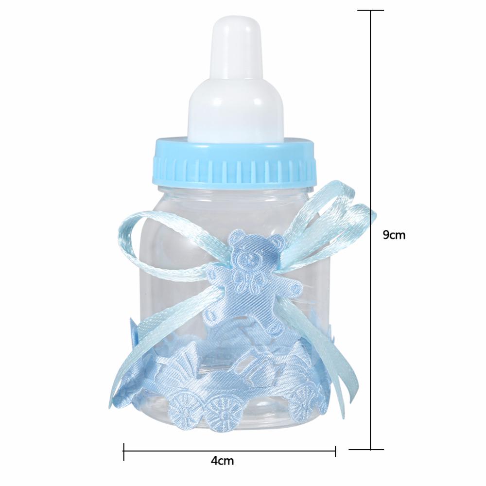 12 Stück Klare Süßigkeiten-Schokoladenboxen Plastik-Futterspender Fütterungsflasche Für Hochzeitsfeier Geburtstag Babyparty Gastgeschenke Mutterschaftsgeschenke