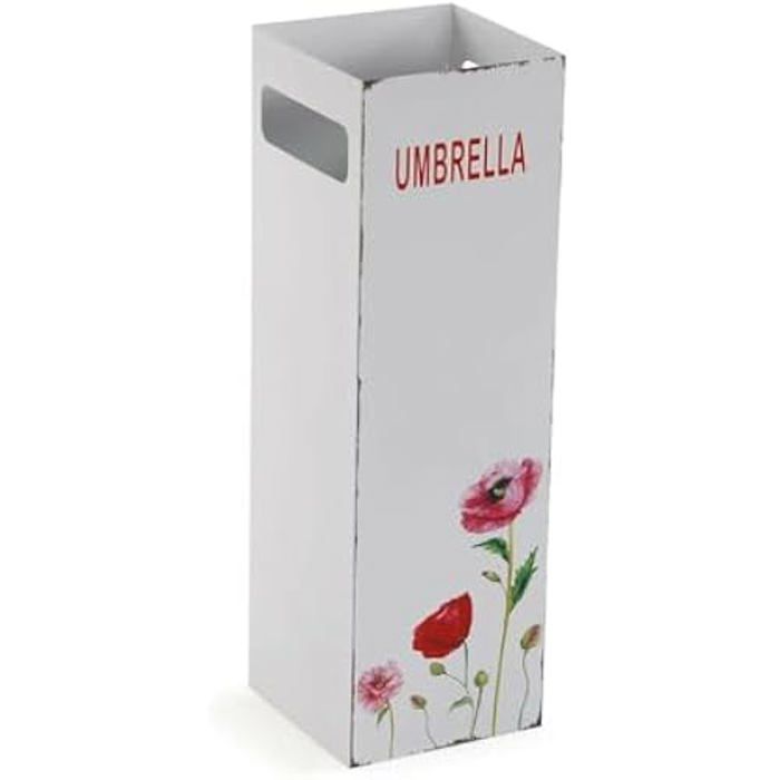 Porte-Parapluie - Versa - Rouge - Cylindrique - 17x17x50,5 Cm - Mixte