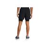 Under Armour Mid-Waist Drawstring Fitted 2-In-1 Sports Shorts Men Bottoms Black 1382640-001