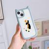 Soft Cat Ear Phone Cases for iPhone 16 15 13 12 11 Pro Max 14 Plus Silicone Anti-Drop Transparent Acrylic Back Cover N69 Anime Haikyuu X Reader Art