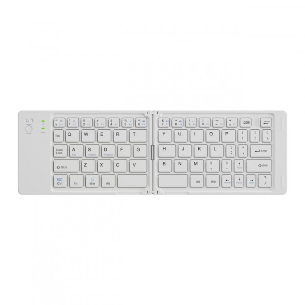 Slim Design Wireless Folding Keyboard Rechargeable Foldable Keyboard Bluetooth Keyboard  Tablet