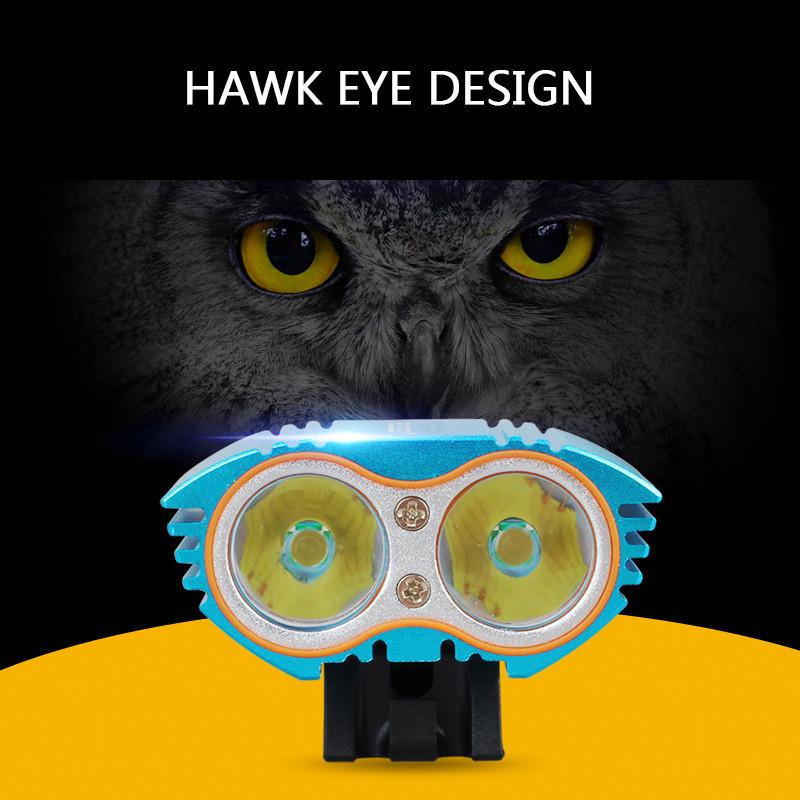 Eagle Eye Bike Light 6000Lumens LED Cycling Light Headlight Head Front Flashlight Bicycle Accessories,usb without battery