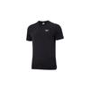 Solid Color Basic Logo Print Slim Fit Round Neck Short Sleeve T-Shirt Unisex Tops Black GR8487
