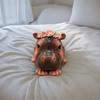 Cute Decorative Hippo Baby Statue Resins Pygmy Hippo Figurine Miniature for Living Room and Nursery Bedroom Decoration