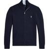 Polo Sweater FW24 Solid Color Logo Embroidered Half High Neck Zipper Long Sleeve Knit Kids Sweaters Deep-Blue CWPOSWEY6820537-410
