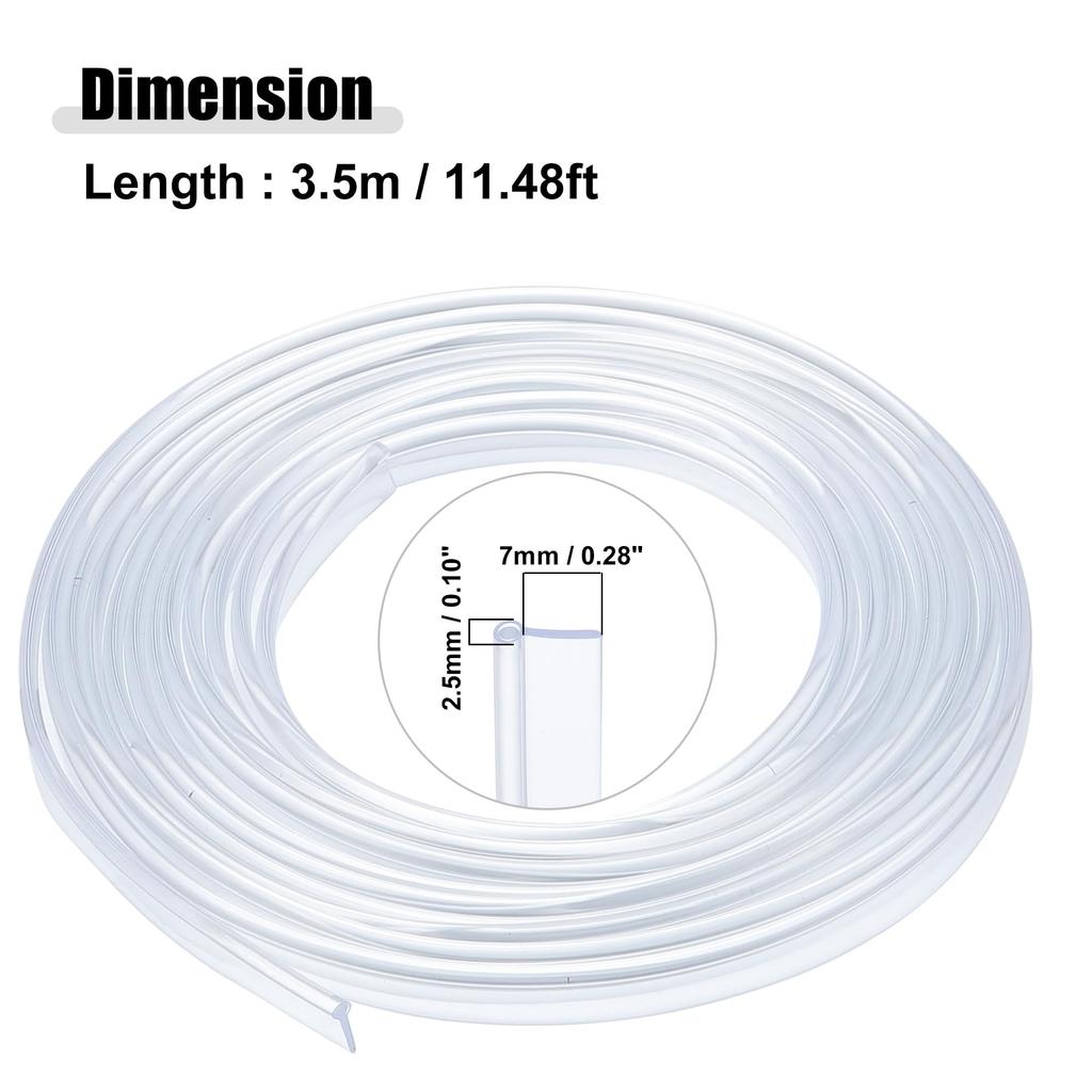 ACROPIX Fiber Optic Cable Skirt Side Glow Car Light Decoration Universal 2.5mm 3.5M Clear 1pcs