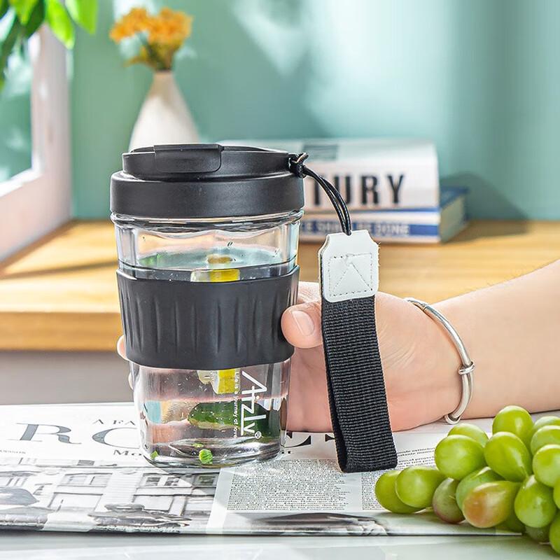 

Aizlv Creative Portable Glass Sport Water Bottle