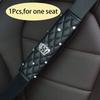 1Pcs Car Seat Belt Cover Hand Brake Gear Cover Shoulder Protection Cover Set Bling Rhinestones Leather Belt Sheath For All Cars