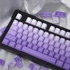 125 Key Gradient Purple Keycaps PBT Material Dye Sub Cherry Profile Fits Cherry MX Switch Mechanical Keyboard for 61/64/87/104/108 (Purple)