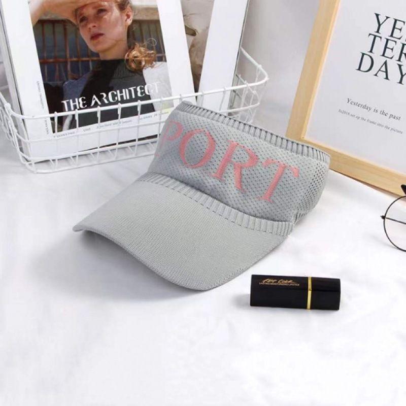 

Hat Female Summer Sun Protection Sun Hat Outdoor Sports Running Sun Hat Casual Fashion Visor Peaked Cap Ladies Grey All yards