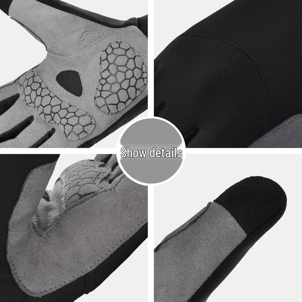 Touchscreen Warm Winter Cycling Gloves - Anti-Slip, Wear-Resistant for Outdoor Sports & Road Biking