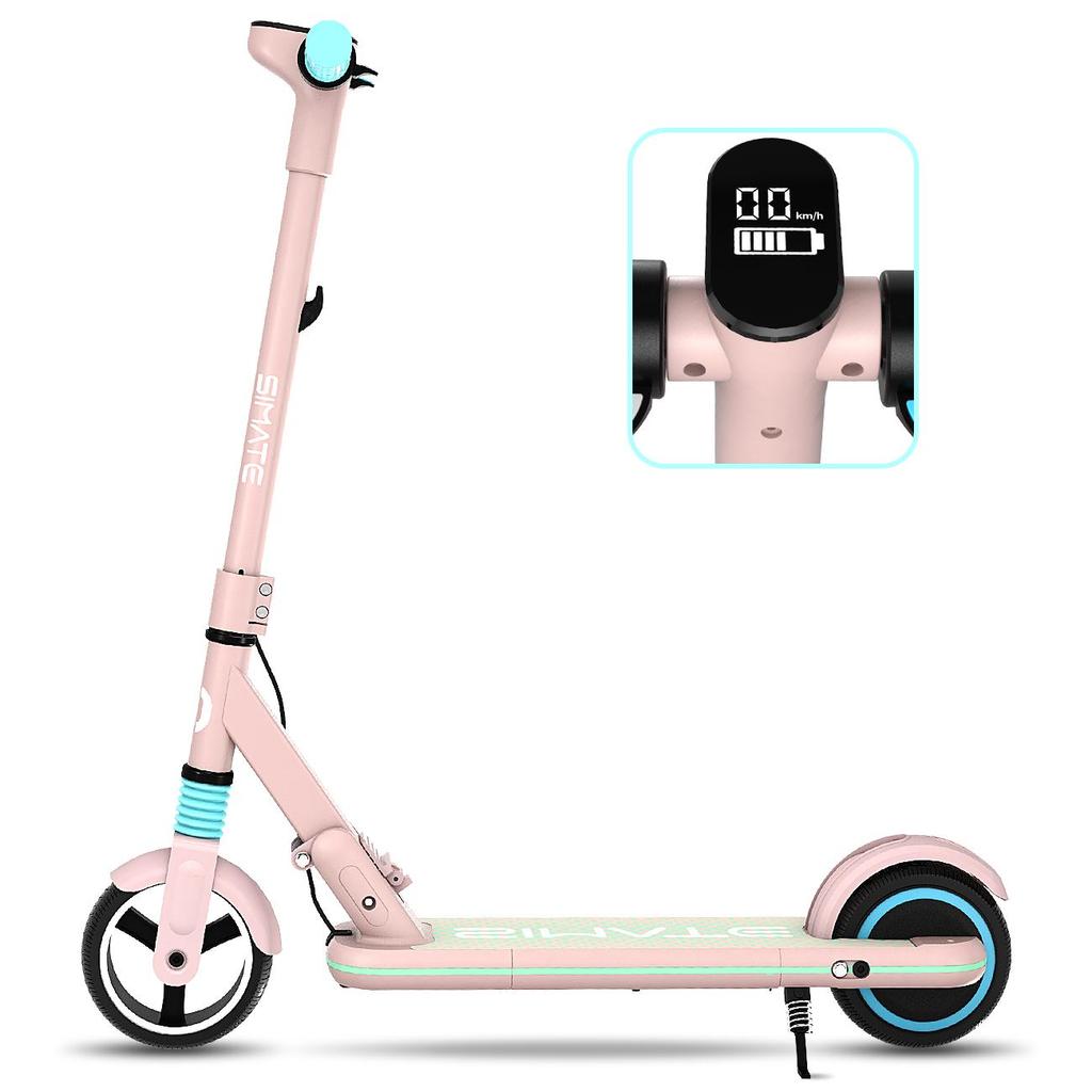Simate S3 Safe Riding Electric Scooter For Children 130W Motor 70Kg Load Outdoor Play E-Scooter With Dual Braking System