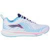 New LiNing Cushioning Breathable Abrasion Resistant Slip Resistant Low Top Running Shoes Women's Moon White Blue ARMS024-2