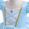 Princess Dress Girls Cosplay Dress Mesh Fluffy Dress Sophia Long Hair Children's Dress