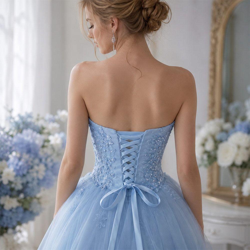 Ultra-Thin Gown Corset Tie Satin Lace-Up Ribbon Tie Bandage Rope Strap  For Bridal Evening Party