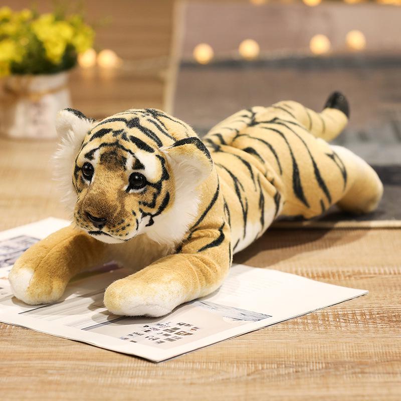 Plush Animal Toys: Tiger, Leopard, Golden Leopard, Lion Dolls for Home Decoration