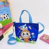 Labubu New Cartoon Canvas Shopping Bag Crossbody Bag Cute Little Girl Handbag Bag Travel Leisure Handbag