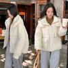 2025 winter new short women's cotton jacket, down cotton jacket, padded jacket, explosive jacket, loose and thickened warm hood