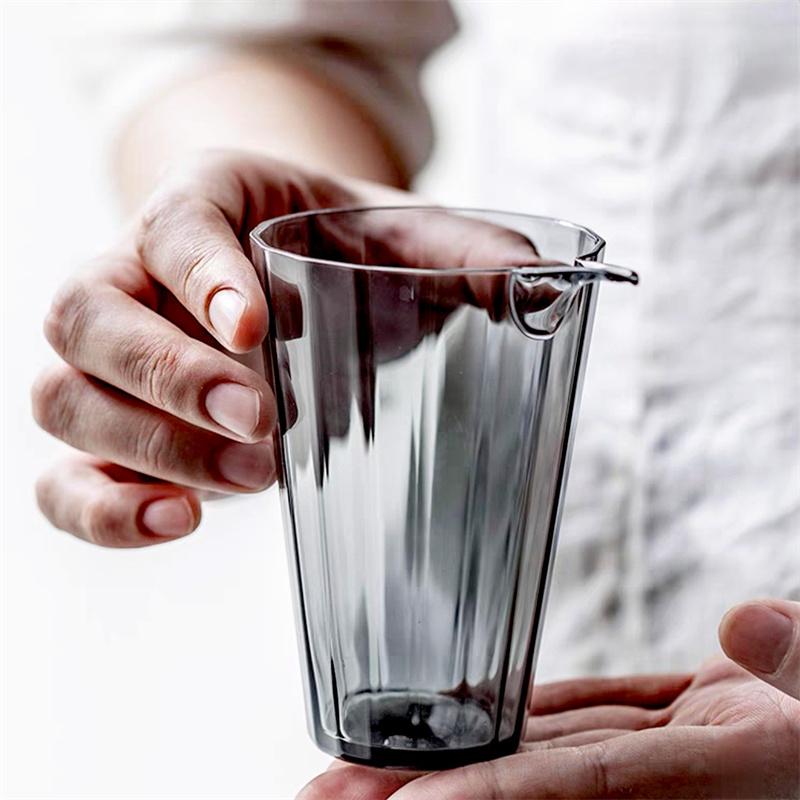 230ml Eagle Mouth Glass Fair Cup Heat-resistant Tea Dispenser Cha Hai Kung Fu Tea Household Justice Cup Teaset Serving Teacup