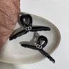 Koreanischer Silber Haarkamm Haifischklemme - Elegantes High-End Frühlingsaccessoire