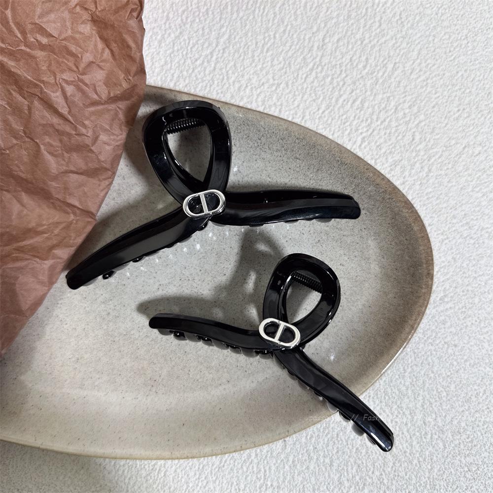 Koreanischer Silber Haarkamm Haifischklemme - Elegantes High-End Frühlingsaccessoire