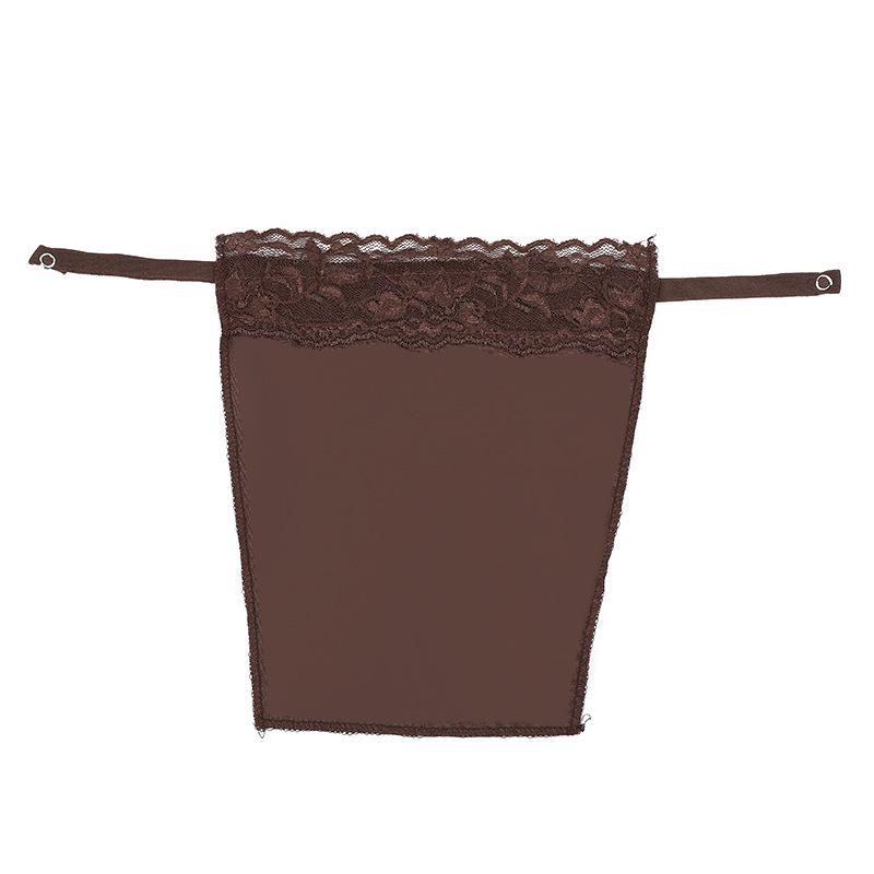 Seamless Lace Trim Anti-Exposure Bandeau: Lightweight One-Piece for Spring & Summer