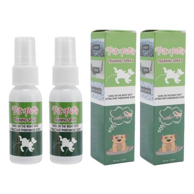 2 Pezzi Spray per Addestramento alla Pipì per Animali Domestici 30ml Spray per Pipì in un Punto Fisso per Cani Cuccioli per Interno Esterno