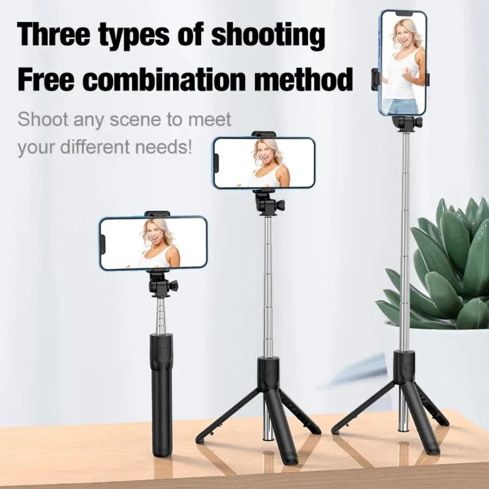 New Tripod for Smartphone Camera,Tripods Stand with Bluetooth shutter,Wireless Selfie Stick Brackets with Phone Holder