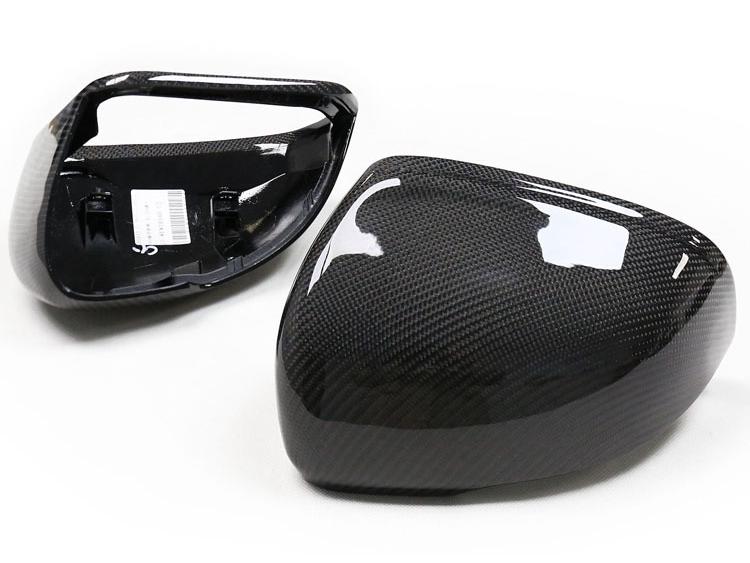 Carbon Fiber Replacement Rearview Mirror Cover for Volvo S60, V60, XC40, and S90