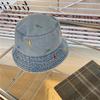 Summer Autumn Denim Bucket Hat For Women Embbroidery Cute Cartoon Dinosaur Cotton Sun Hat Outdoor Best Matched Beach Cap Gift