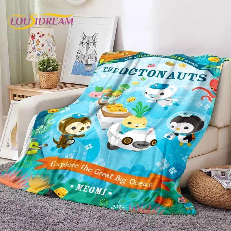 The Octonauts Barnacles Cute Cartoon Soft Blankets,Keep Warm Flannel Throw Blanket for Picnic Beds Sofa Home Custom blankets