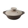 TAMAKI Thermatec Single-Serving, Direct-Heat, Ultra-Lightweight Clay Pot, 6.5-inch, 22.5 X 19.5 X 11cm (height), 720ml, Mocha, T-942420