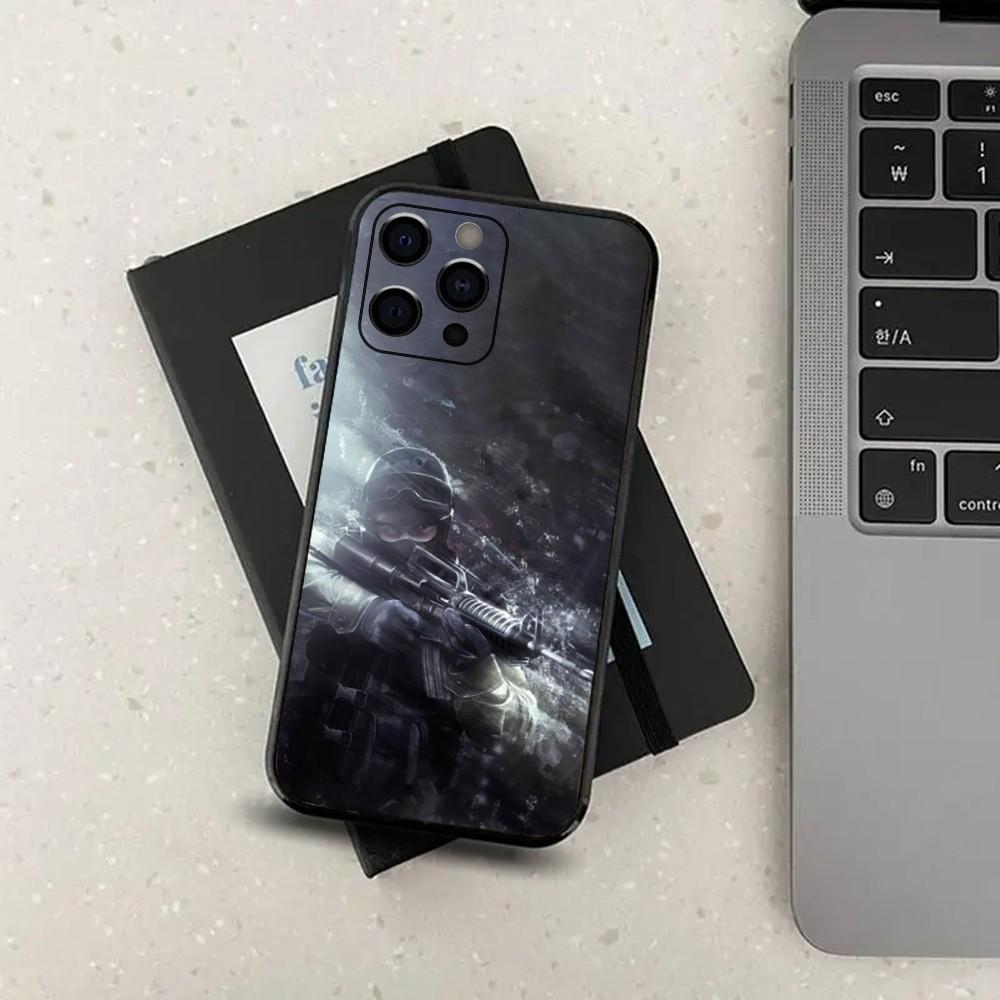 C-Counter Strike 2 CS GO Game Phone Case For Apple iPhone 15,14,13,12,11,Pro,X,XS,Max,XR,Plus,Mini Soft Black Cover