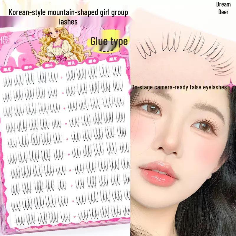 Dream Deer U-Shaped Natural Thick Korean-Style False Eyelashes for Women