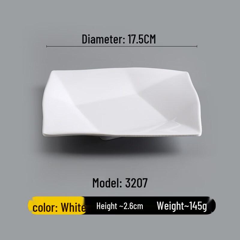 Sweet Elegant Commercial Melamine Square Flat Plate