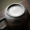 Hand-made Gilded Silver Burnt Foil Teapot Retro Ceramic Tea Kettle For Home Kitchen