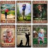 Artisian Golf Golfer Metal Sign Sport Tin Plaque Vintage Decorative Poster Wall Decor Garage Bar Pub Club Hotel Cafe Kitchen