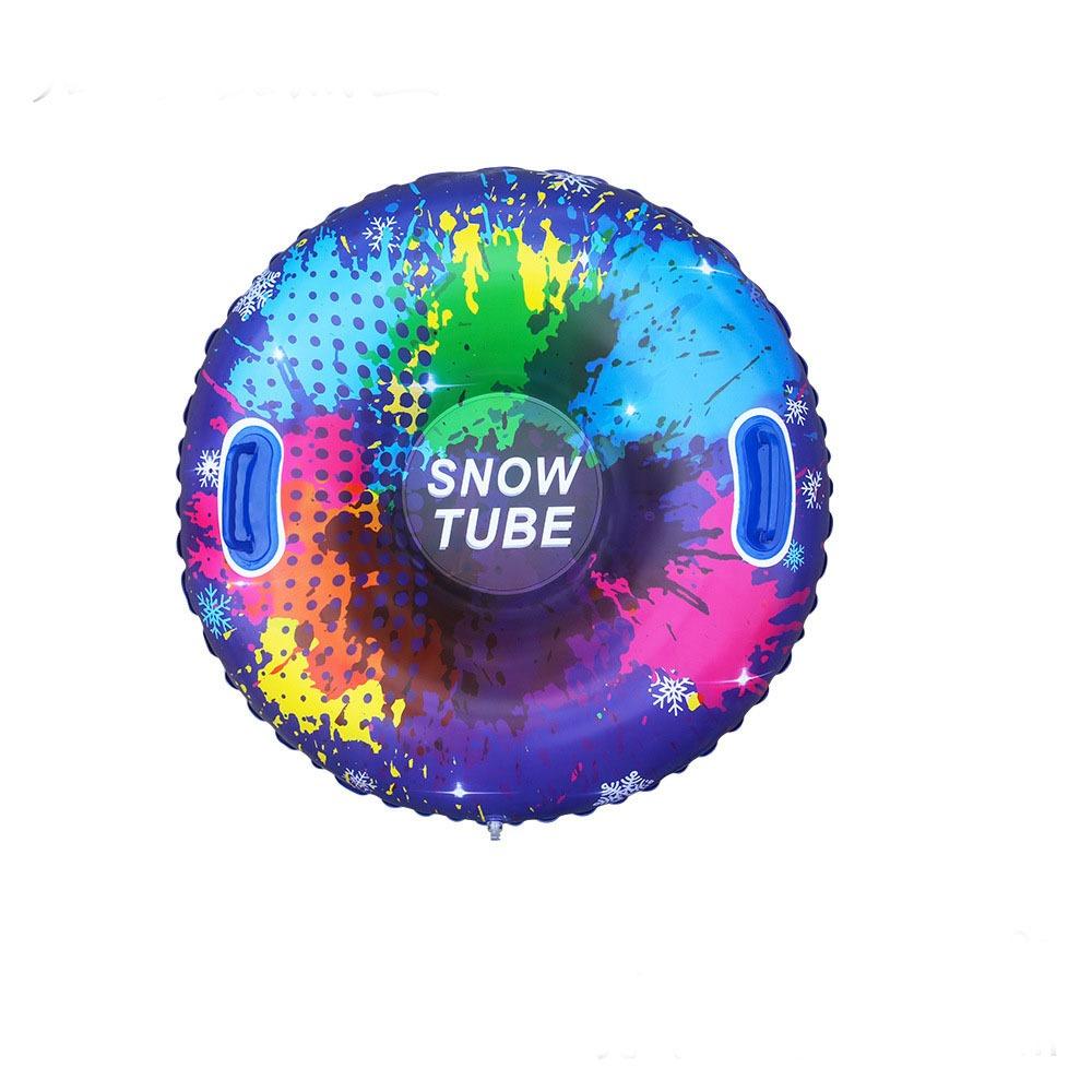 PVC Snow Sledge with Handle Sledding Tube Practical Inflatable Ski Ring  Ski Mat Toy