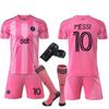 2025-26 Miami Home Pink Messi #10 Soccer Jersey, Kids & Adults Sizes 14-3XL